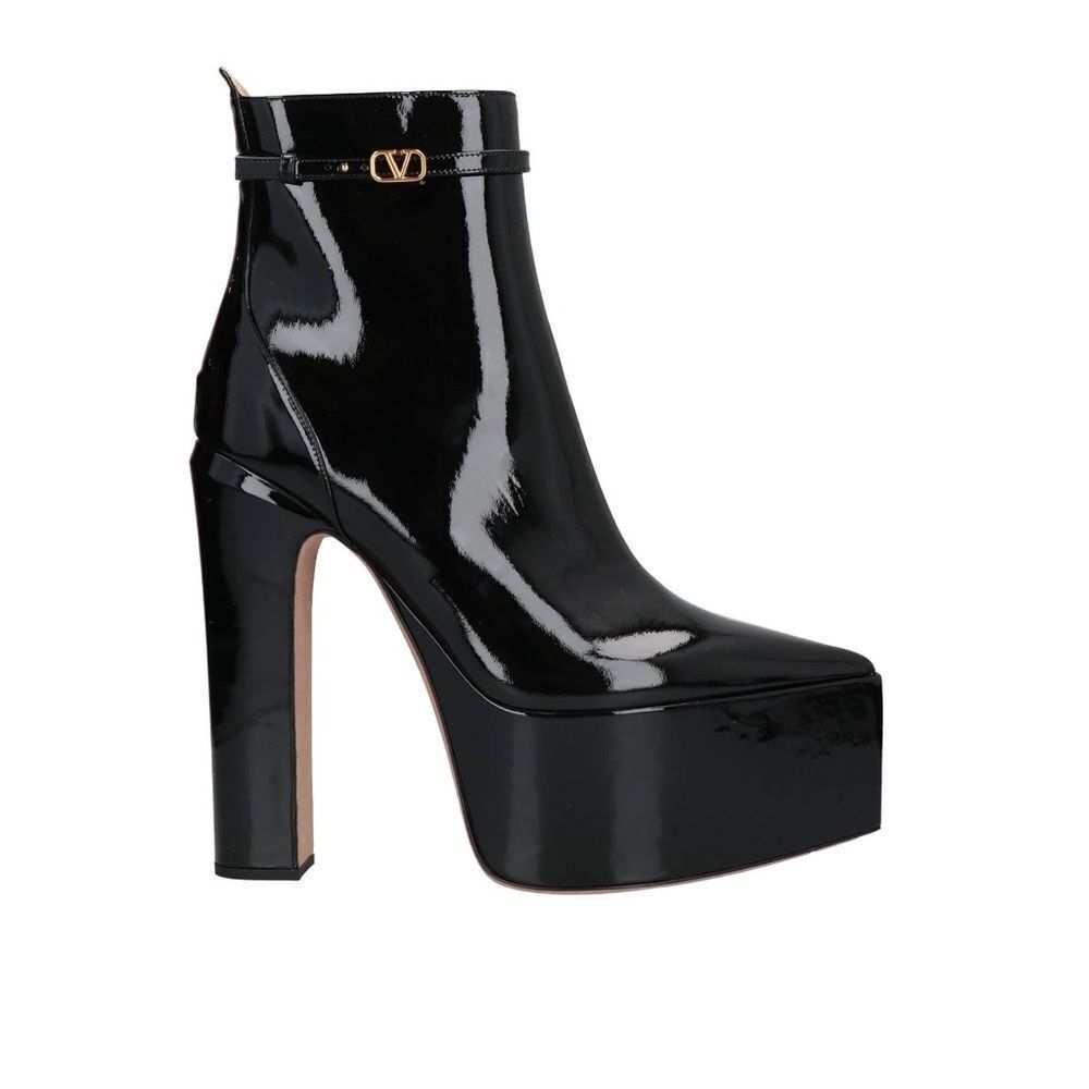 VALENTINO GARAVANI 165mm Tan-go leather boots with logo